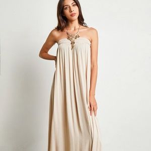 NWT Chiffon Sheath Column Maxi Dress